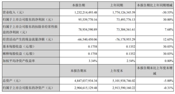 通程控股2020年上半年净利9553.98万增长30% 二季度业务逐步复苏