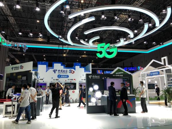 添翼上海城市能级：中国电信携22项5G特色业务亮相工博会