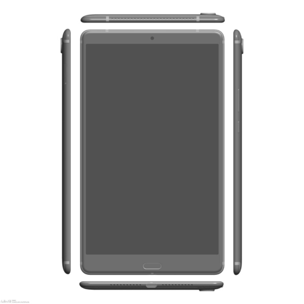麒麟960/2K屏！华为MediaPad M5平板渲染图曝光