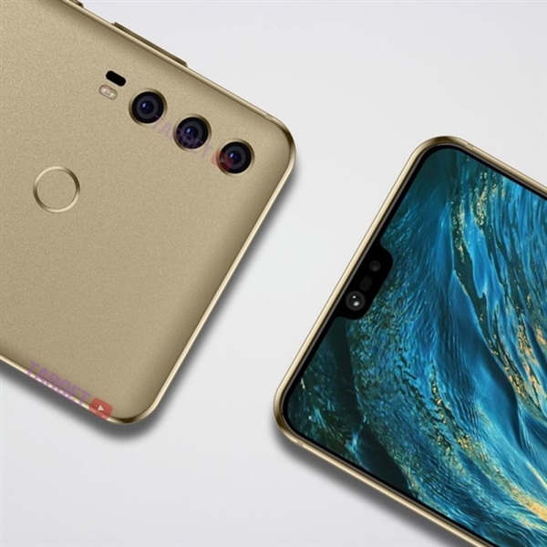 屏占比优秀！华为P20 Plus外形渲染图：徕卡三摄抢眼