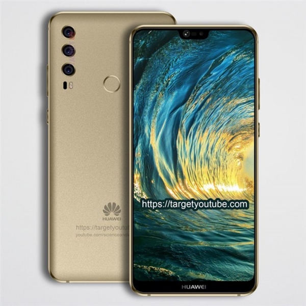 屏占比优秀！华为P20 Plus外形渲染图：徕卡三摄抢眼