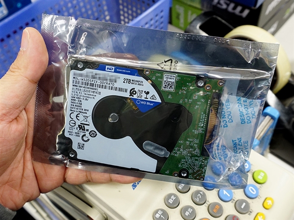 630元真便宜!西数7毫米超薄2TB硬盘开卖