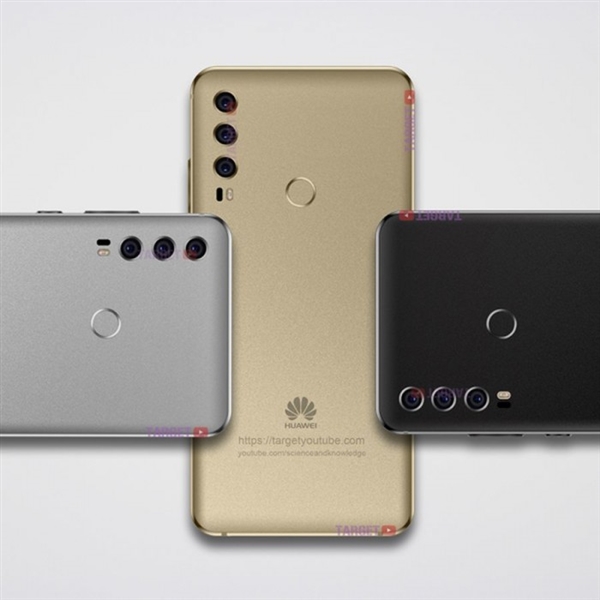 屏占比优秀！华为P20 Plus外形渲染图：徕卡三摄抢眼