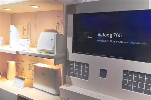 全球首款8天线！华为发布4.5G基带巴龙765：1.6Gbps