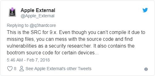 苹果不淡定了：iOS源代码泄漏！