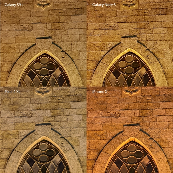 三星S9+/Note 8/iPX/Pixel 2 XL低光拍照对比：第一竟是它！