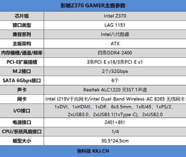 2699元！影驰Z370 GAMER主板套装评测：轻松超频5G