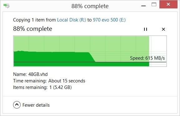 三星970 EVO 500GB固态盘性能测试：TLC王者