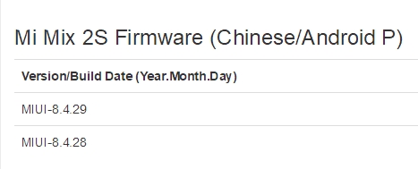 小米神速!小米MIX 2S安卓9.0预览版流出