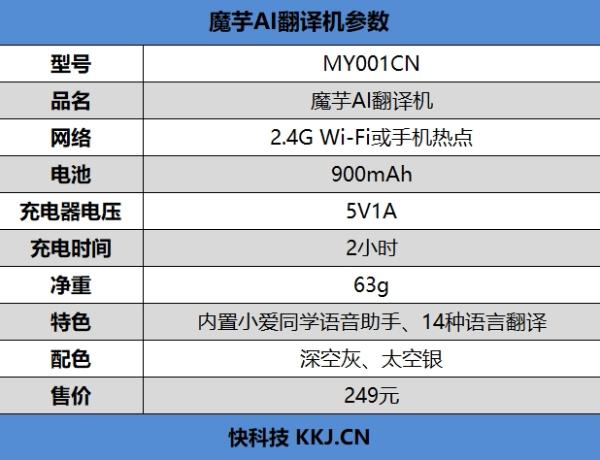 249元！魔芋翻译机评测：14种语言走遍170国