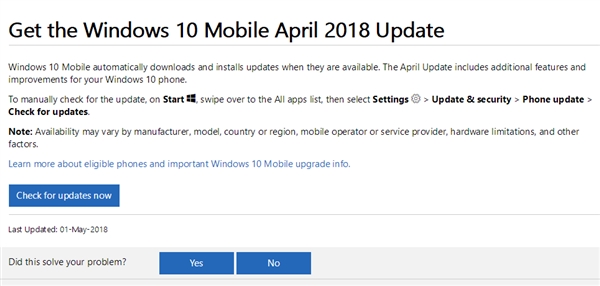 诈尸!Windows 10手机系统喜迎重大更新
