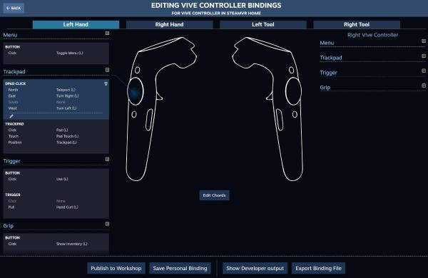 SteamVR Beta 输入系统公布面向所有VR控制器