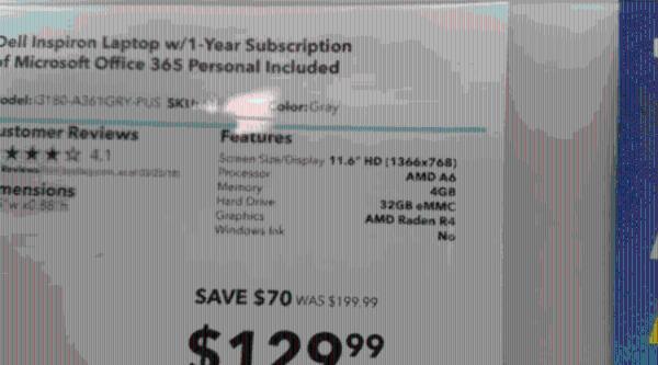 卖场的32G硬盘Win10入门本纷纷提示空间不足：画面尴尬