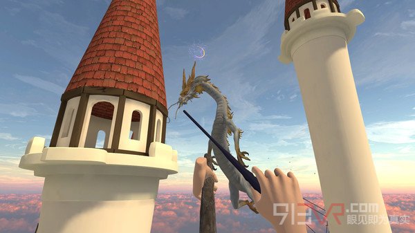 VR游戏《Magic Flight Academy》骑着扫帚在天空中翱翔