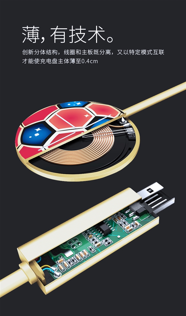 南孚发布首款世界杯无线充：80元/饼干大小