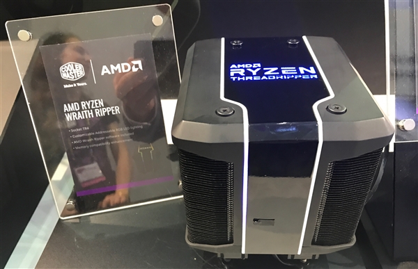 AMD 32核心热设计功耗达250W 酷冷至尊定制巨型散热器
