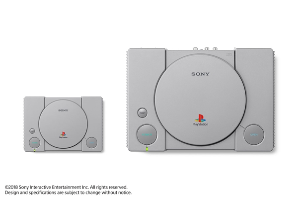 索尼发布PS Classic小型主机：预置20款初代PS游戏、100美元