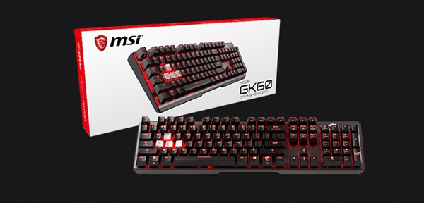 微星推出GM50游戏鼠标与GK60游戏键盘：针对玩家设计
