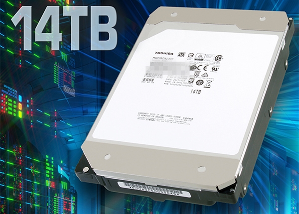 东芝发布N300/X300系列新硬盘：最大14TB、9碟充氦