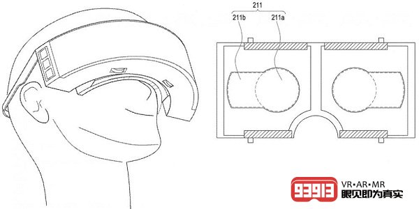 三星为具有弯曲OLED显示器的180度VR头显申请专利