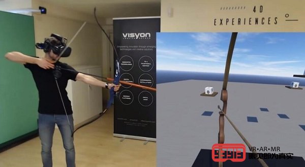 Visyon 360研发项目采用Vive Tracker让射箭游戏体验更好