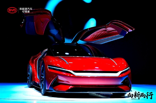 鸥翼门设计！比亚迪E-SEED GT超跑概念车发布：或2.9秒破百