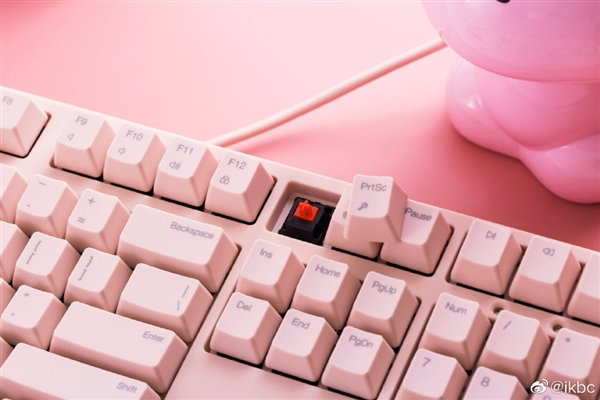 ikbc发布粉色机械键盘：看后少女心爆棚