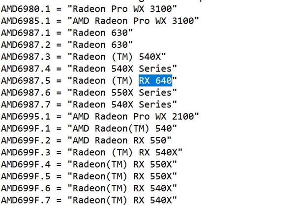 AMD RX 640、630显卡首曝：RX 500系列马甲套马甲