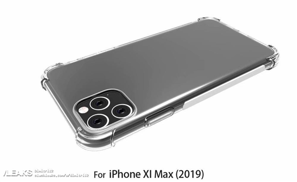 “浴霸”三摄加持 iPhone XI Max带壳渲染图曝光
