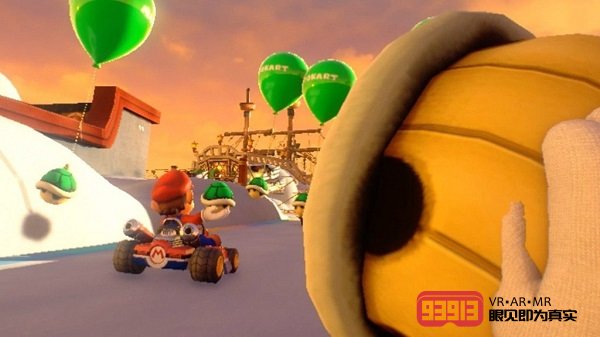 《马里奥卡丁车VR》采用Vive Tracker技术进行物理抛掷