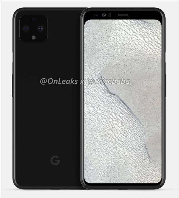 谷歌Pixel 4 XL 360度渲染图曝光：后置方形三摄、屏幕指纹