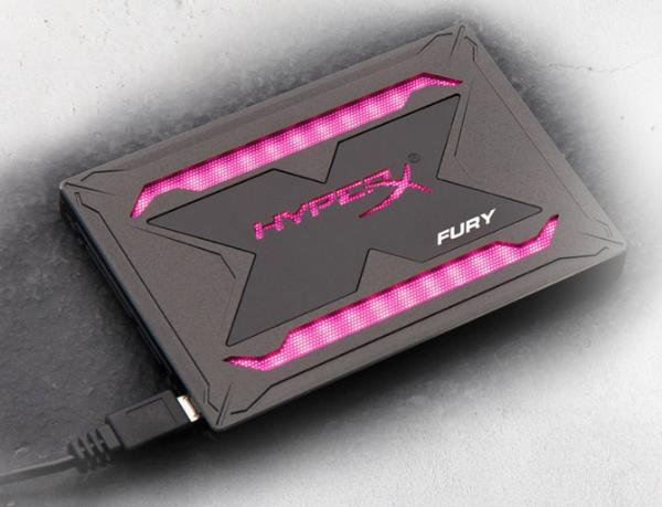 固态也上RGB光效了？HyperX Fury RGB SSD在京东上架