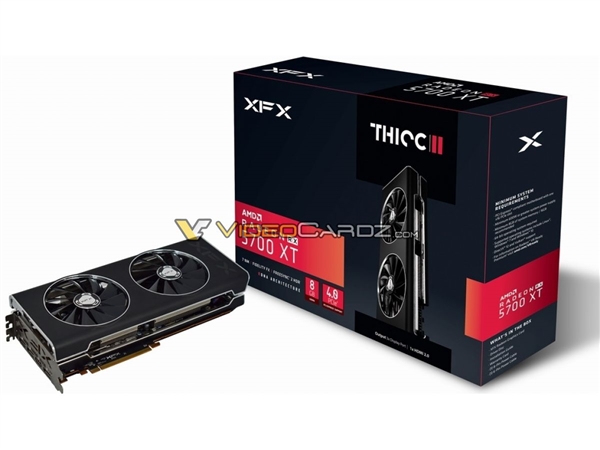 迪兰、讯景非公版RX 5700现身：少见双风扇