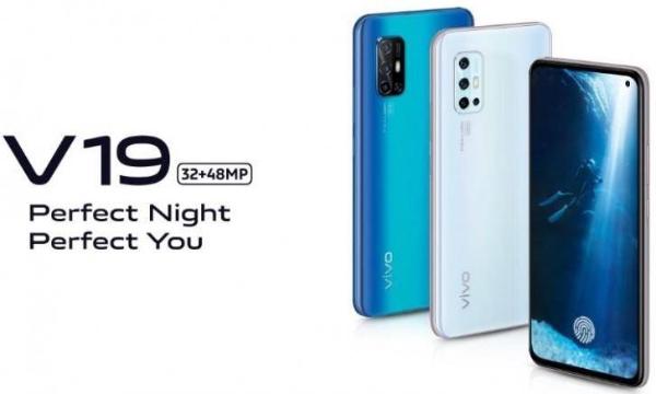 手机 vivo V19官渲：挖孔屏+4800万四摄，3月10日见