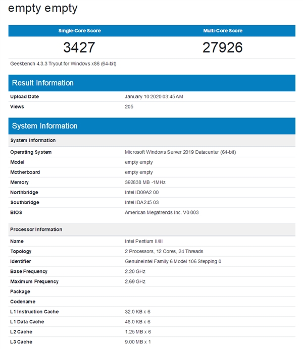 Intel 10nm服务器U首曝：多线程性能提升118％