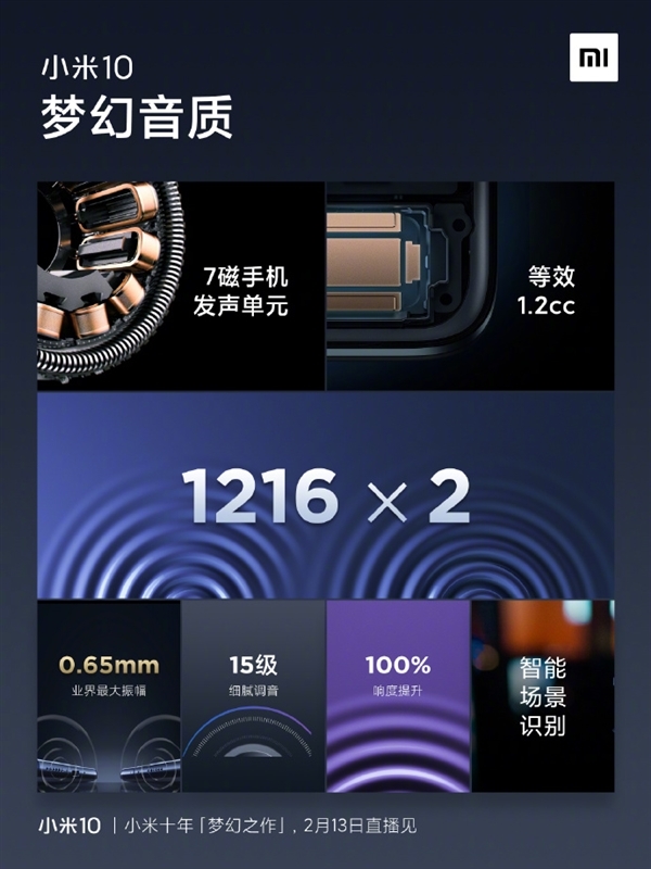 3项极致性能+6项极致体验 小米常程解读小米10立体声扬声器