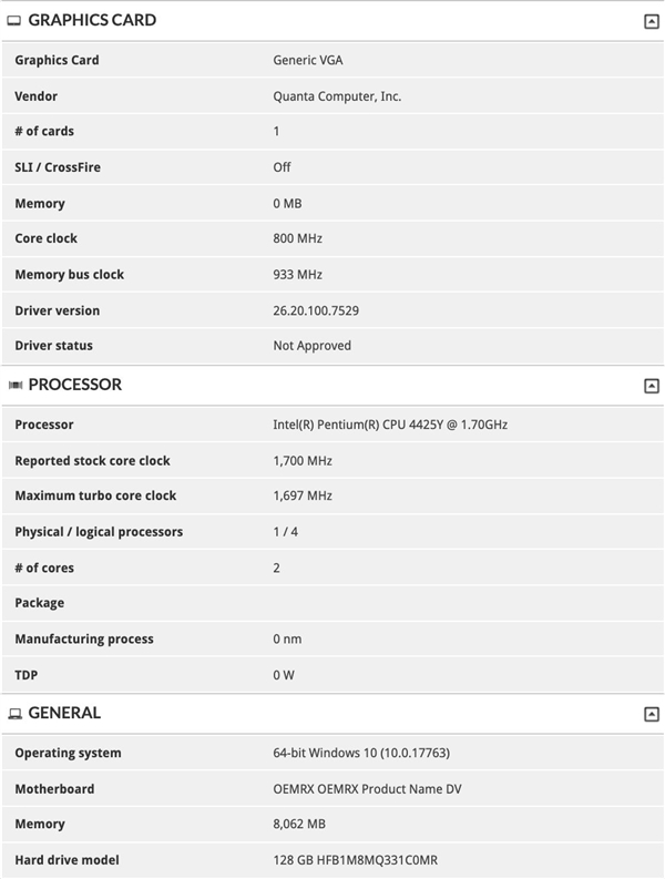 微软Surface Go 2配置全面升级：可选5W超低功耗酷睿m3-8100Y