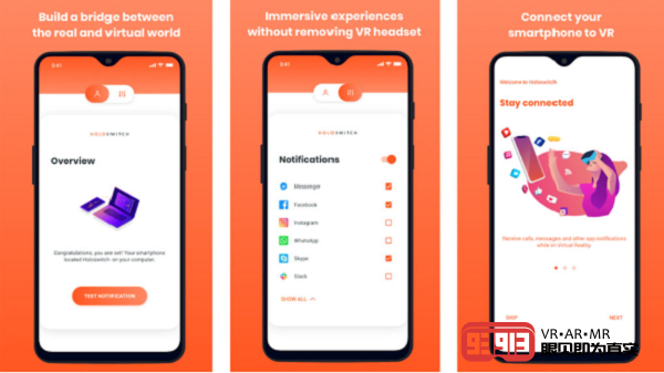 「Holoswitch」《Holoswitch》让你无需摘下VR头显也能查看手机信息