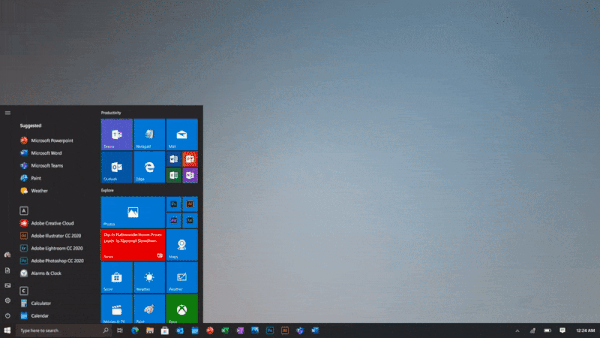 微软▲微软放出Windows 10开始菜单新UI预告：更简洁、全新图标