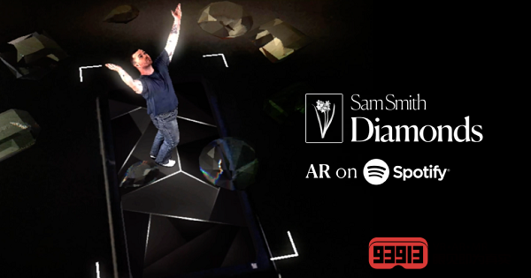 Spotify推出Sam Smith新单曲《Diamonds》AR体验
