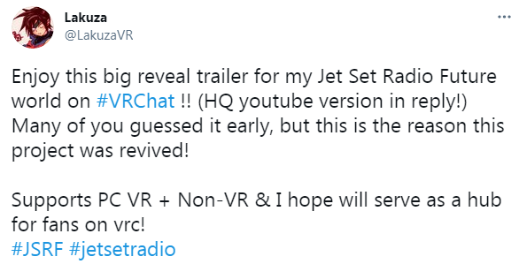 VRChat玩家自制：来「Jet Set Radio Future」VR版体验嘻哈文化