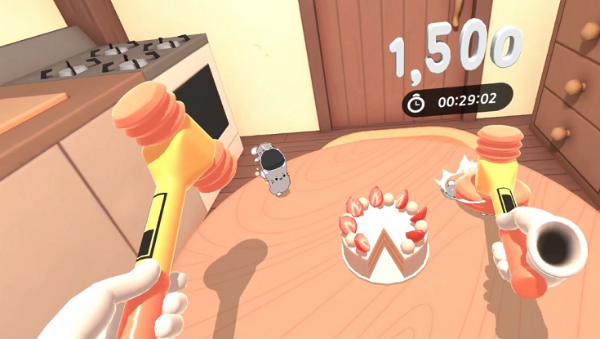 基于“打地鼠”玩法，VR休闲游戏「Cake Mouse」登陆Oculus应用商店