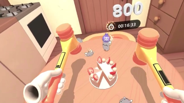 基于“打地鼠”玩法，VR休闲游戏「Cake Mouse」登陆Oculus应用商店