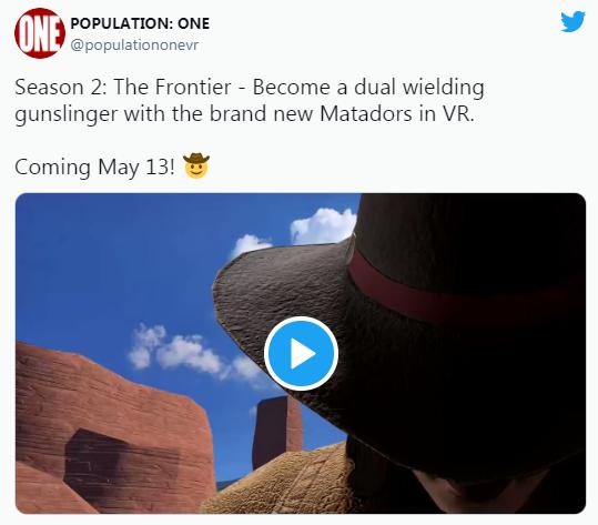 VR“吃鸡”游戏「Population: One」将于5月13日发布“Season 2”版本