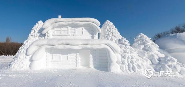 哈尔滨太阳岛雪博会试开园 享受一场艺术的盛宴