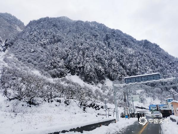 白雪点缀云南高黎贡山 如梦似幻