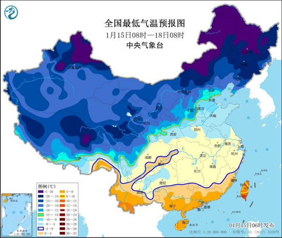 寒潮蓝色预警：东北江南等局地降温将超12℃