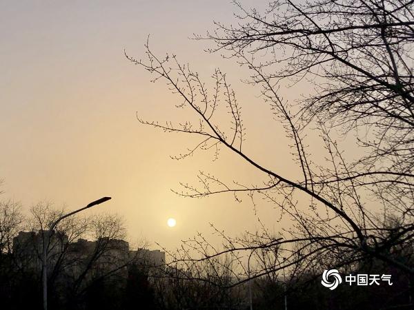 北京天空昏黄 午后空气质量将逐渐转好
