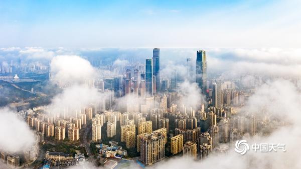 “雾”入仙境！航拍广西南宁平流雾美景