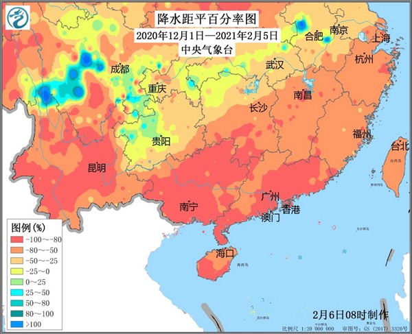 南方将迎大范围降雨过程 利于缓和旱情及降低森林火险